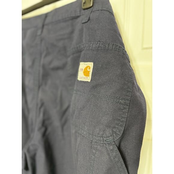 Carhartt FR Flame Resistant Jeans Mens 38x30 Blue Safety Stripe High Visibility - Picture 5 of 7
